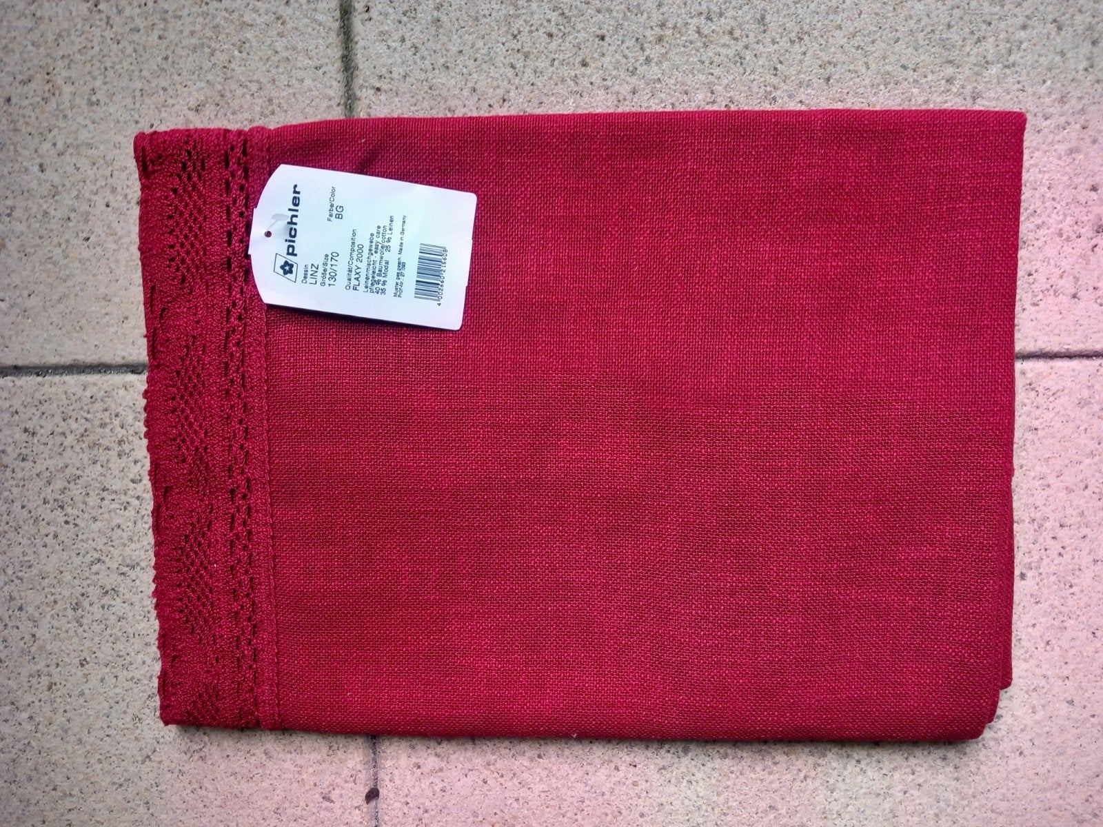 Nieuw Bordeaux Rood Tafellaken 130x170 cm, Ophalen of Verzenden, Nieuw, Rechthoek