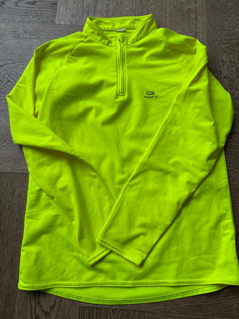Kalenji hardloopshirt neon geel, Geel, Ophalen of Verzenden, Zo goed als nieuw, Hardlopen of Fietsen