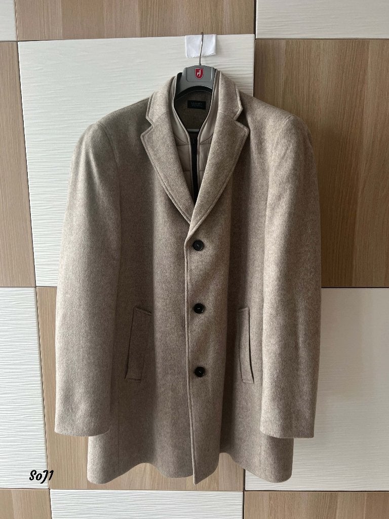 SOCIETY WOLLEN HERENJAS MAAT 58, Beige, THE SOCIETY SHOP, Ophalen of Verzenden, Maat 56/58 (XL)