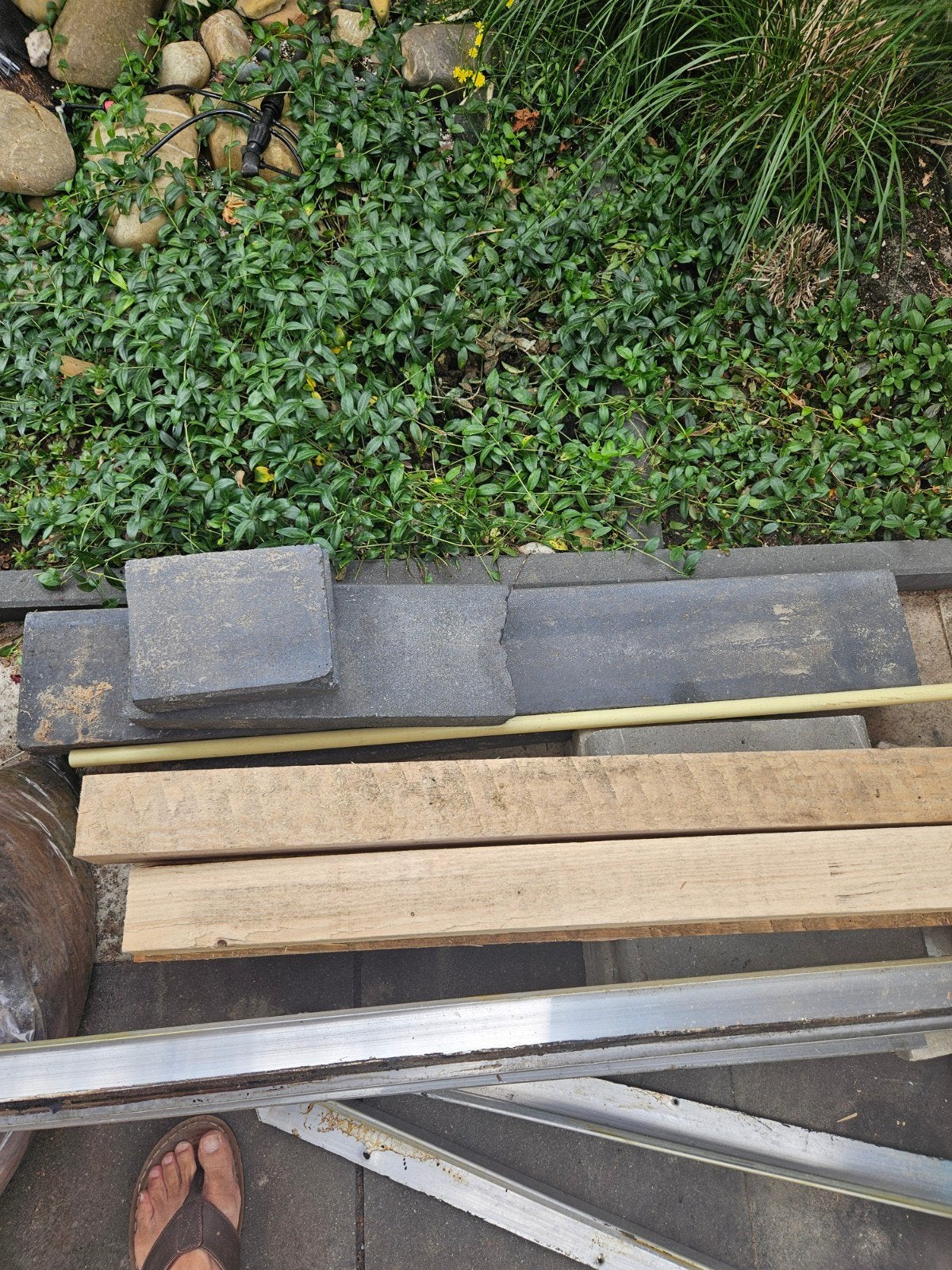Gratis trottoir band, Ophalen, Gebruikt, Hout