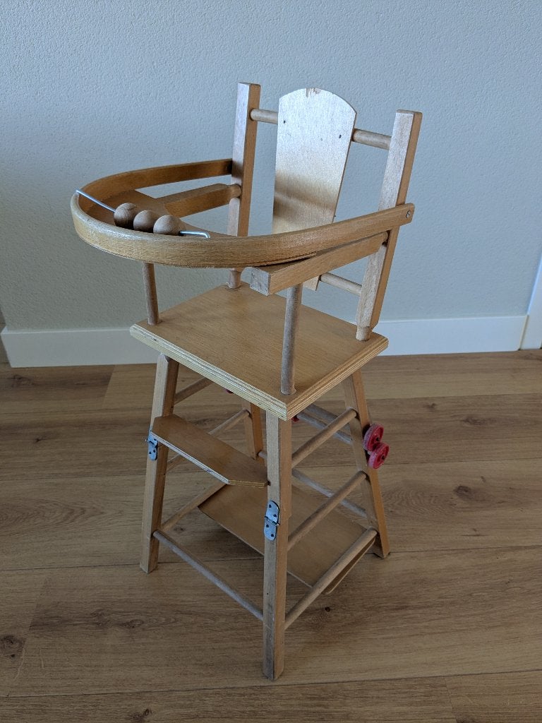 vintage poppenstoel, Kinderen en Baby's, Speelgoed | Houten speelgoed, Ophalen, Gebruikt
