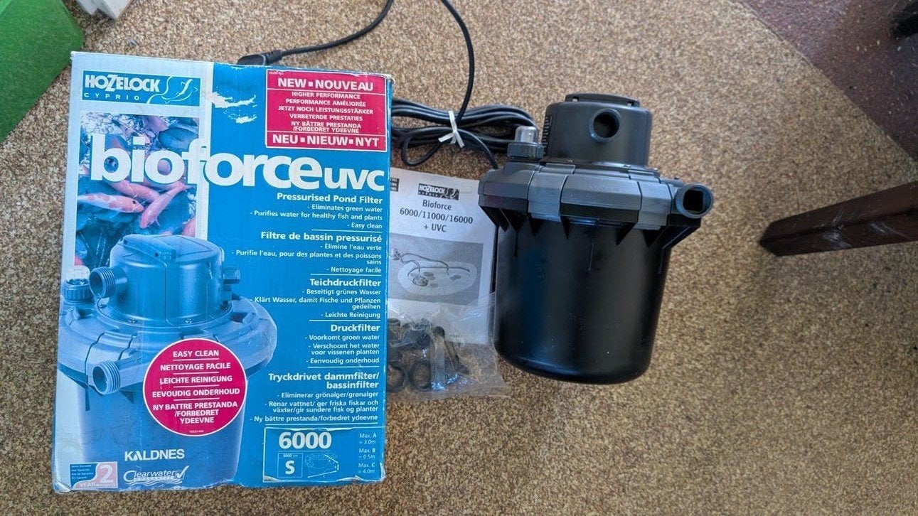 Hozelock Bioforce UVC 6000 vijverfilter (nieuw, incompleet), Ophalen, Nieuw