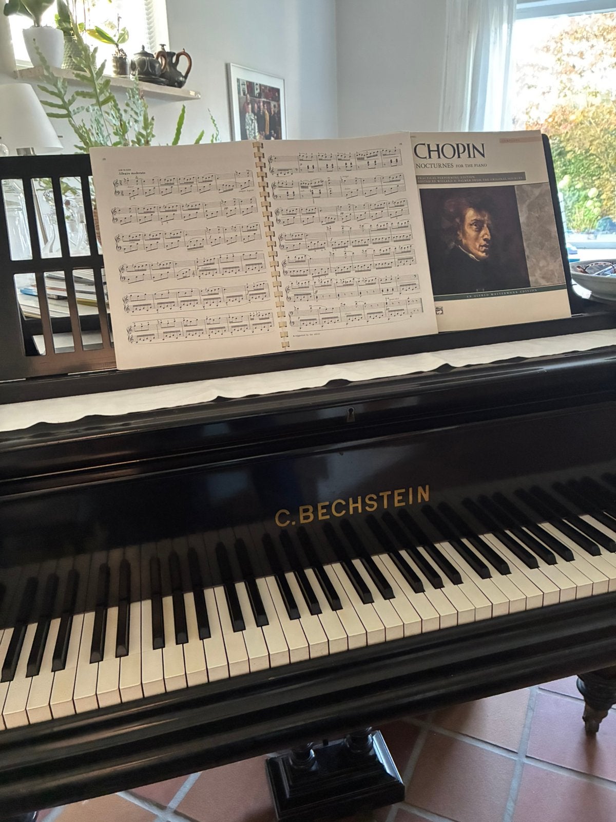 Opnieuw te koop Bechstein vleugel, Muziek en Instrumenten, Ophalen, Gebruikt, Zwart, Hoogglans