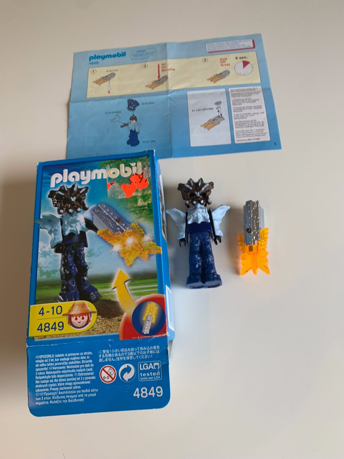 Playmobil 4849 - Tempelwachter met oranje lichtgevend wapen, Ophalen of Verzenden, Gebruikt