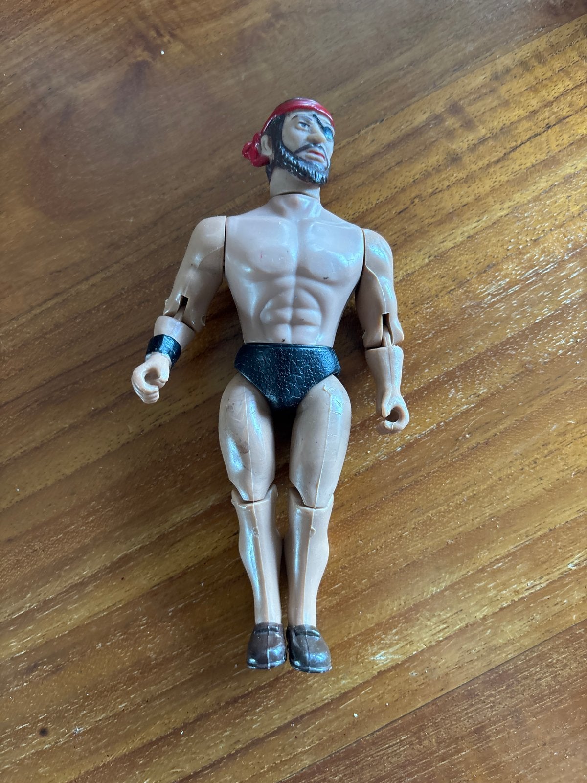 Vintage actiefiguur piraat met ooglapje, Kinderen en Baby's, Ophalen of Verzenden, Gebruikt
