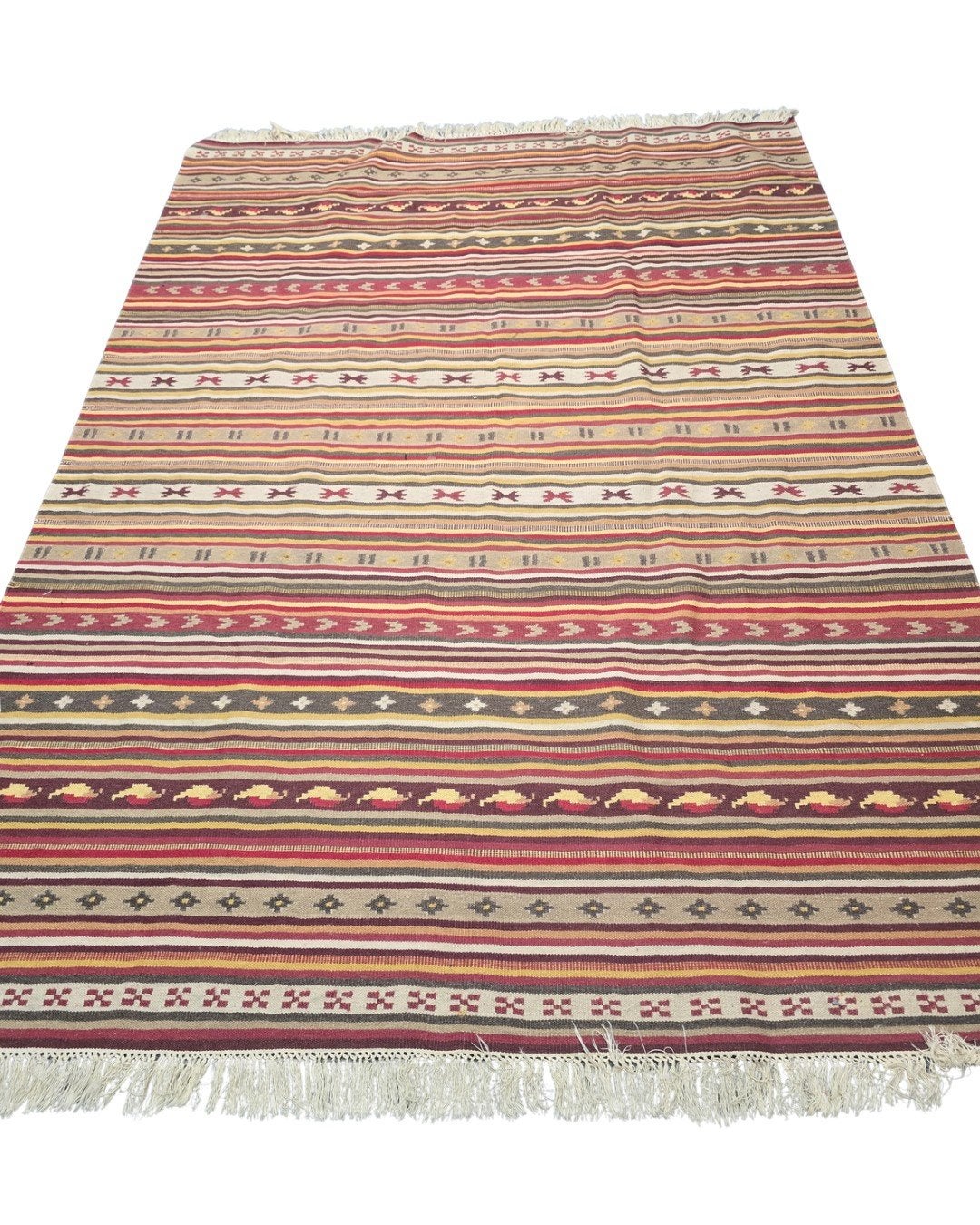 Tribal Kelim Turkije 240x170 handgeweven wollen vloerkleed