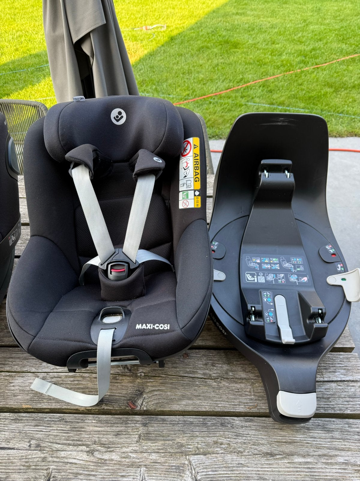 Maxi-Cosi Pearl 360 i-size autostoel met Isofix (2 stuks), 0 t/m 18 kg, Verstelbare rugleuning, Ophalen of Verzenden, Zo goed als nieuw