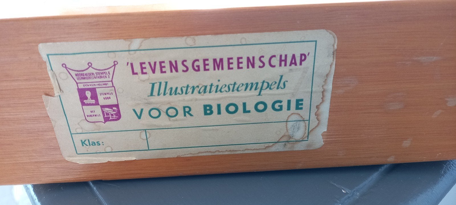 stempel.kist, Ophalen of Verzenden, Gebruikt, Houten stempel