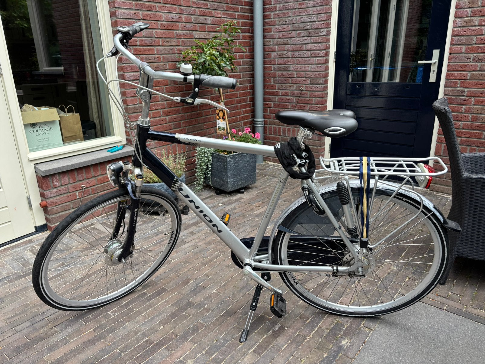 Union Quadra heren fiets, Fietsen en Brommers, Fietsen | Heren | Herenfietsen, Gebruikt, Overige merken, 61 tot 65 cm, Versnellingen