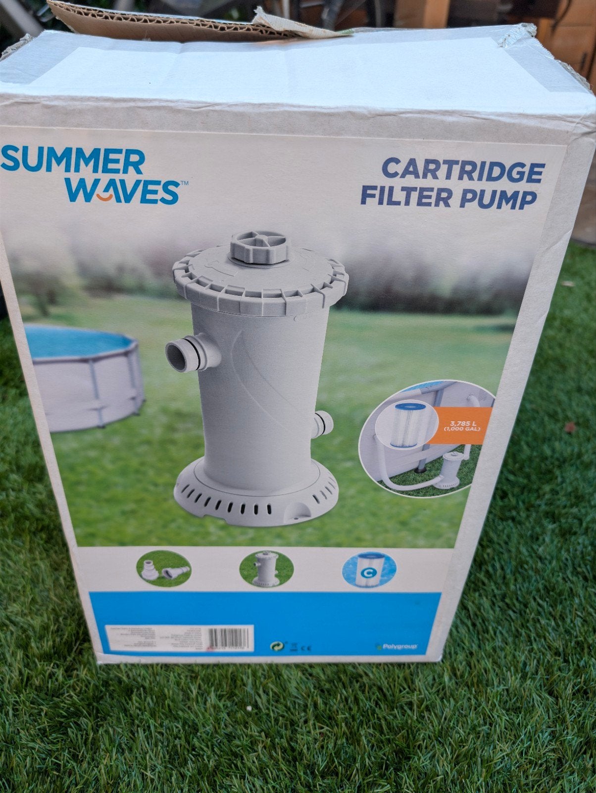 Summer Waves Cartridge Filter Pomp - Zwembadpomp, Tuin en Terras, Ophalen of Verzenden, Gebruikt