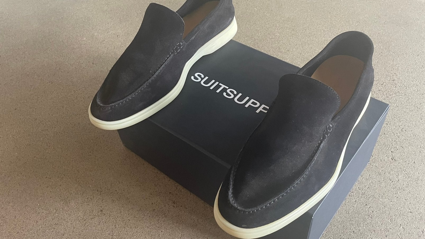 Suitsupply loafers maat 43, Ophalen of Verzenden, Zo goed als nieuw, Zwart, Loafers