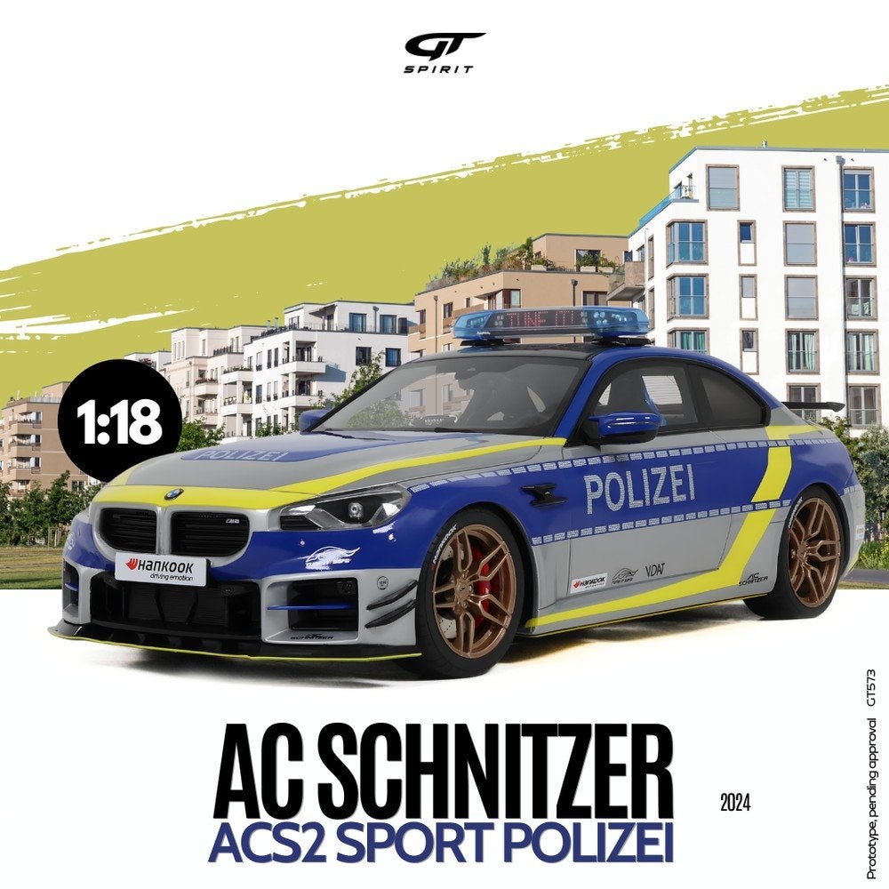 Gt Spirit Bmw G87 M2 ACS2 Polizei 1/999 1:18 Nieuw, Hobby en Vrije tijd, Ophalen of Verzenden, Nieuw, Auto