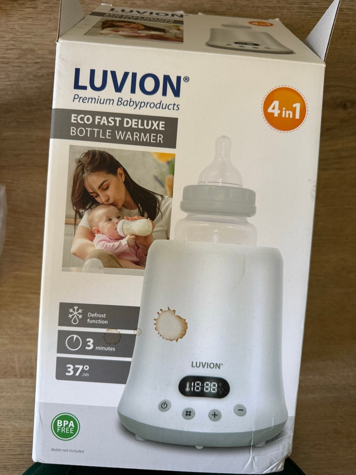 Luvion Eco Fast Deluxe Flessenwarmer 4-in-1, Ophalen of Verzenden, Gebruikt