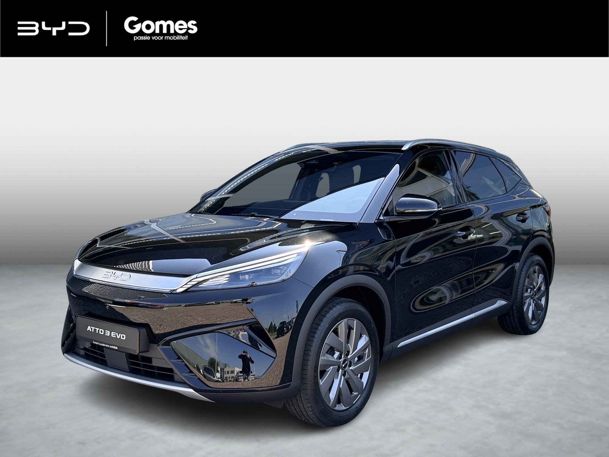 BYD ATTO 3 EVO Excellence 74.8 kWh | Head Up display | Panor, Auto's, BYD, 12 maanden, Zwart, 470 km, 449 pk
