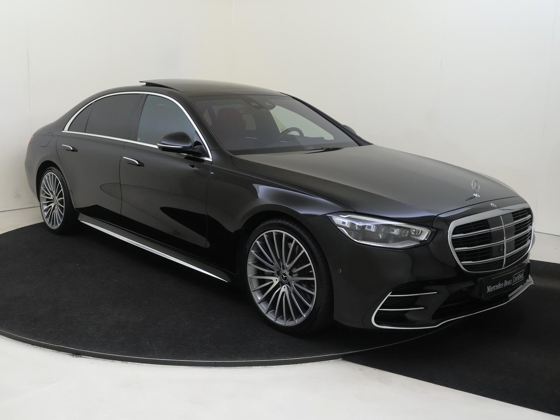 Mercedes-Benz S-klasse 500 4MATIC Lang AMG Line / Premium Pl, Auto's, Automaat, Gebruikt, Euro 6, Zwart
