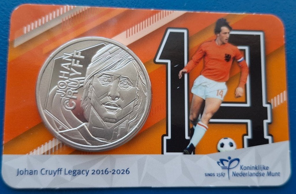 Johan Cruyff Legacy 2016–2026 Penning coincard (Oranje-Ajax), Verzenden, Overige materialen, Nederland