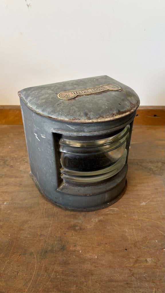 Antiek Heklicht - Scheepslamp - Vintage Navigatielamp, Verzamelen, Ophalen of Verzenden, Gebruikt, Motorboot of Zeilboot, Overige typen