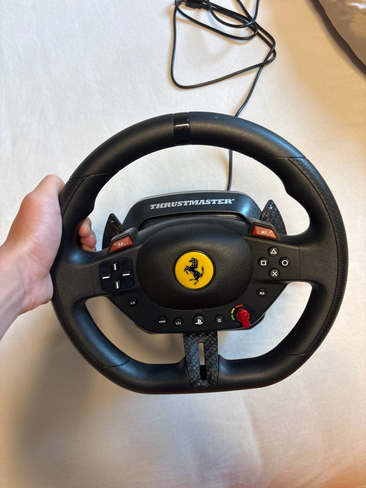 Thrustmaster Ferrari 458 Spider racestuur met pedalen + The, Ophalen, Online, 1 speler, Racen en Vliegen