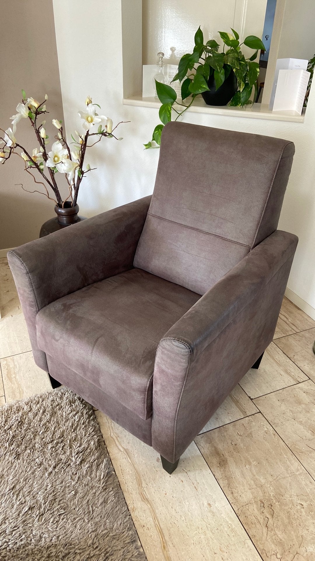 2 leren fauteuils, Ophalen, Zo goed als nieuw, 75 tot 100 cm, 50 tot 75 cm