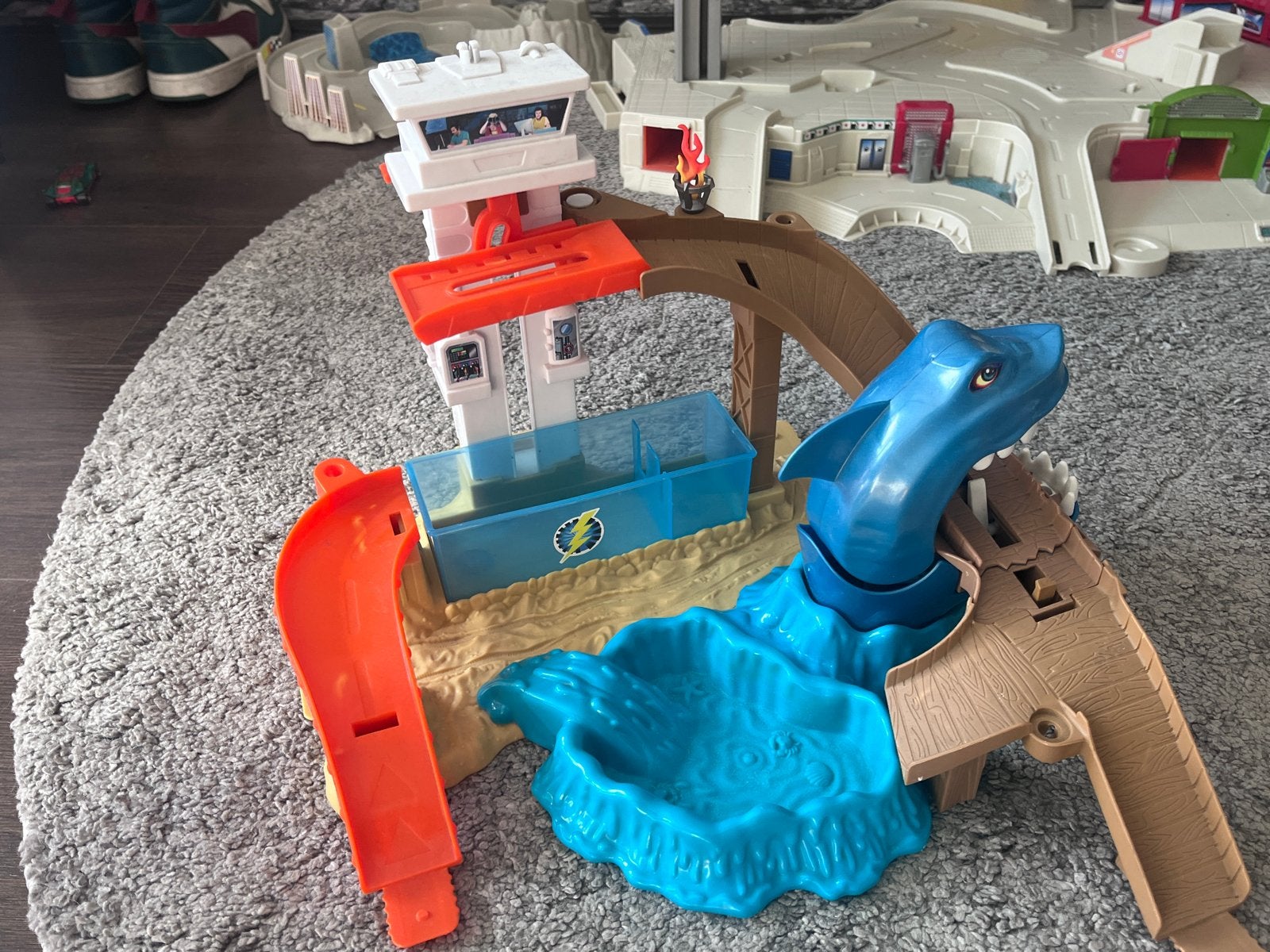 Hot Wheels Haai Aanval Speelset met Lift, Ophalen of Verzenden, Gebruikt