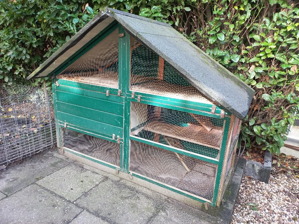 Gratis - Groot konijnenhok met drie etages, Ophalen, 90 cm of meer, Konijn, Hok