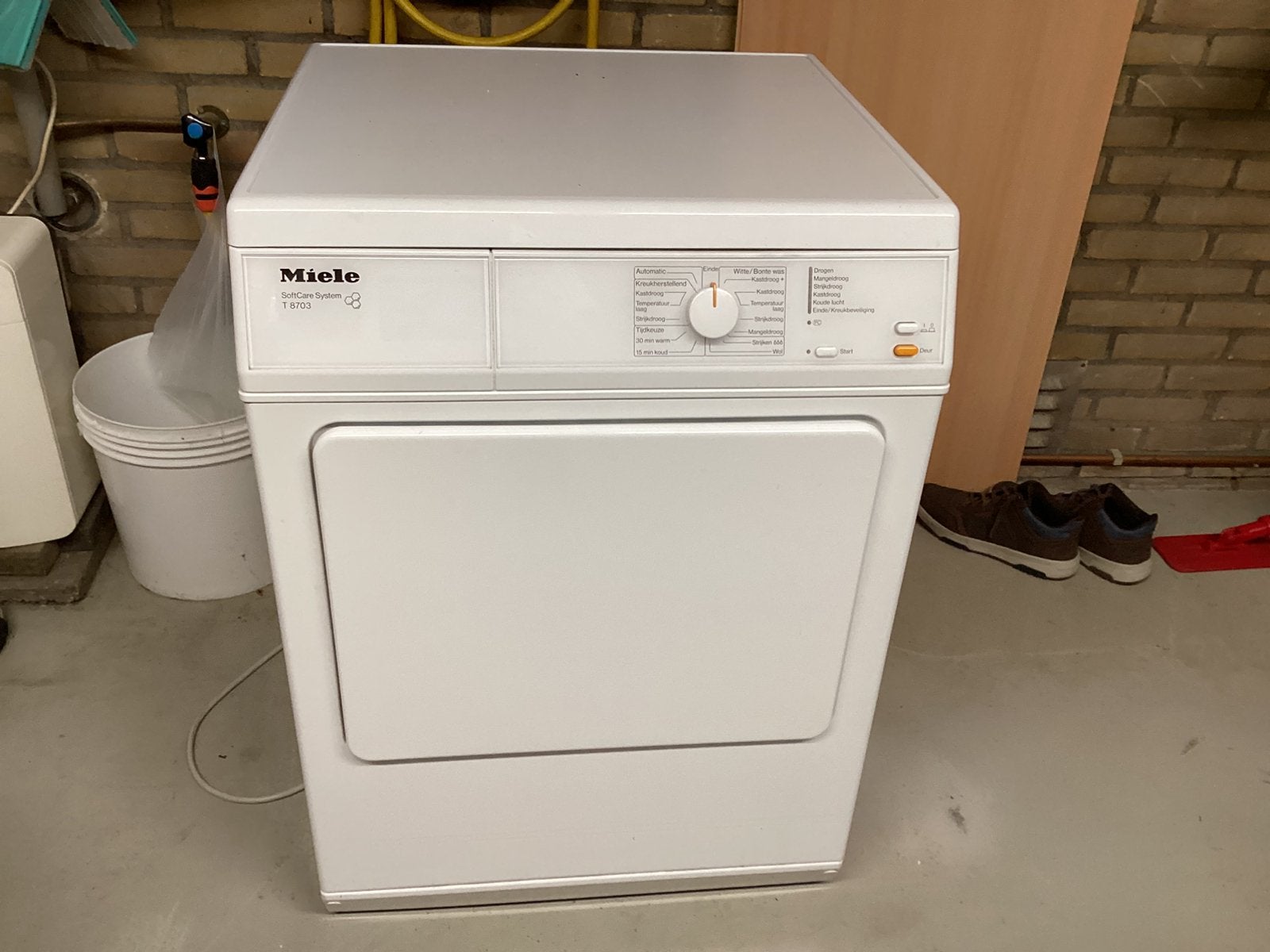 Miele T 8703 luchtafvoerdroger, Witgoed en Apparatuur, Wasdrogers, Ophalen, 6 tot 8 kg, Gebruikt, Luchtafvoer