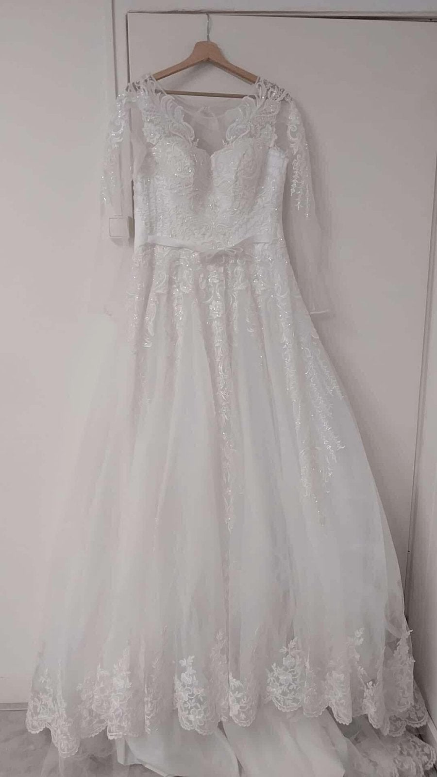Bruidsjurk trouwjurk mermaid ballroom A line Jurk is NIEUW, Ophalen of Verzenden, Zo goed als nieuw, Wit, Trouwjurk