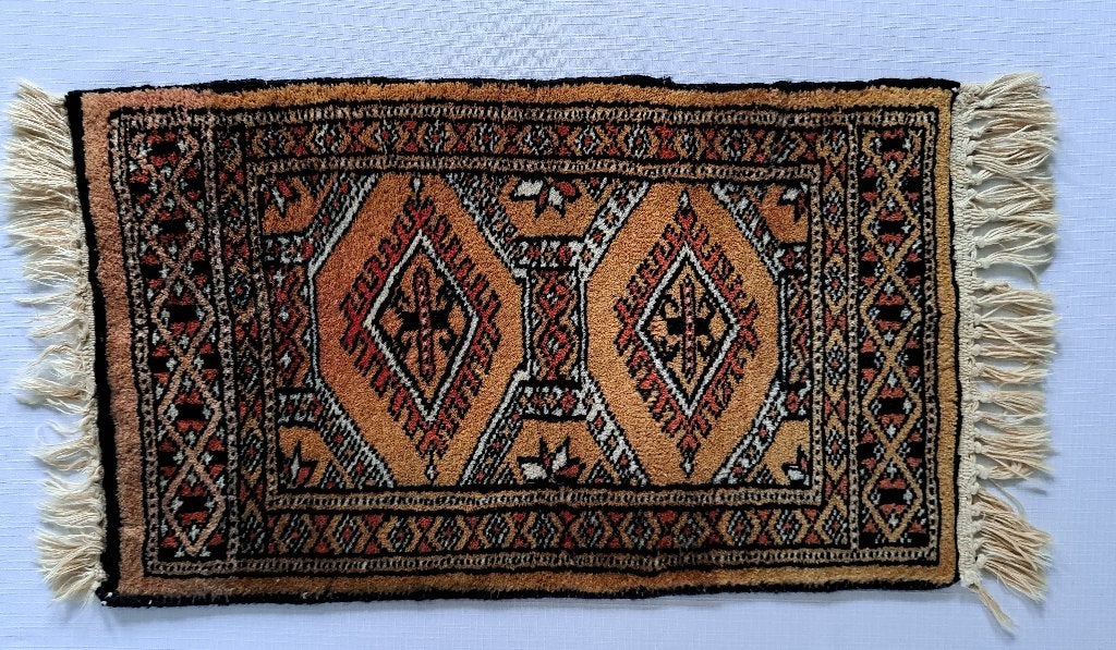 Antiek perzisch kleedje, pers handgeknoopt persje, Minder dan 50 cm, Gebruikt, 50 tot 100 cm, Verzenden