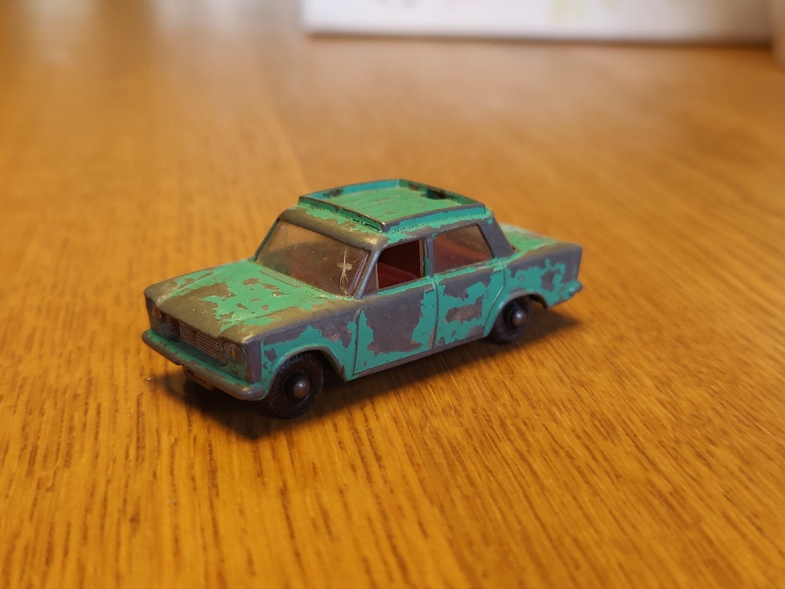 Matchbox Fiat 1500 GROEN, Ophalen of Verzenden, Zo goed als nieuw, Auto