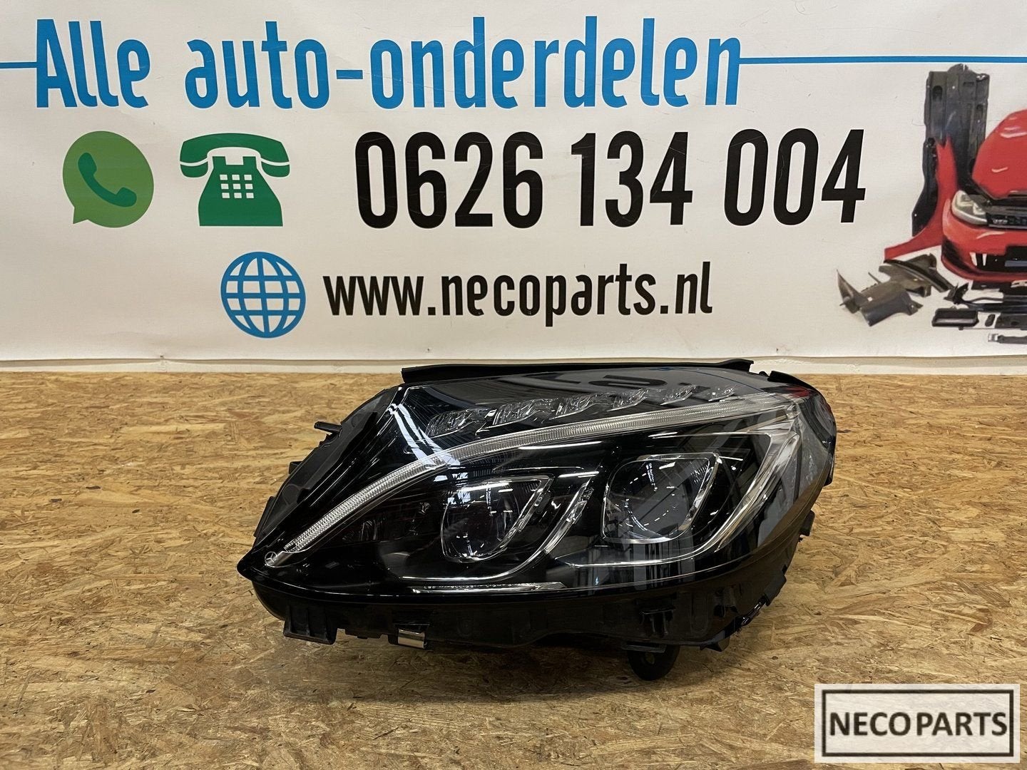 C KLASSE W205 ILS VOL LED KOPLAMP LINKS A2059063104, Gebruikt, -, Ophalen of Verzenden, -