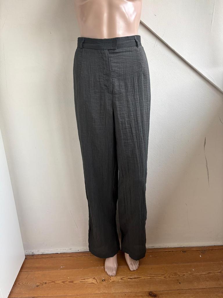 Joseph Janard broek pantalon maat 42 donkergroen crinkle, Maat 42/44 (L), Ophalen of Verzenden, Zo goed als nieuw, Lang