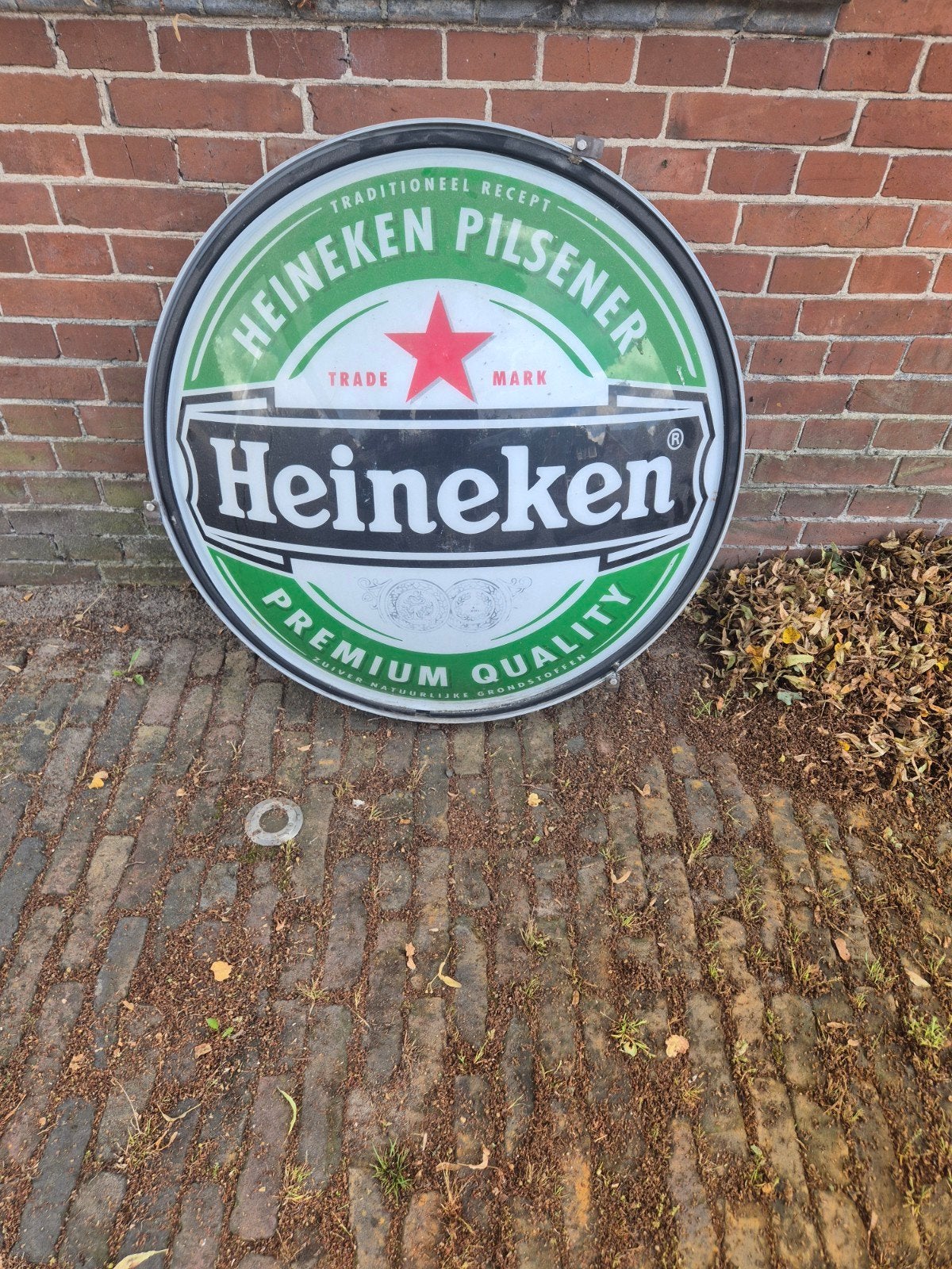 Heineken Pilsener Reclamebord - Vintage Look, Verzamelen, Ophalen of Verzenden, Gebruikt, Reclamebord