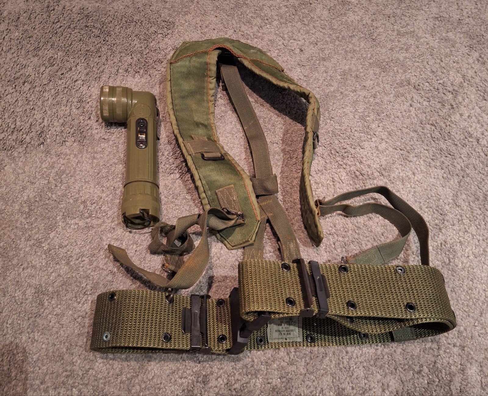 Vintage usa uitrusting en zaklamp usmc us army, Ophalen of Verzenden, Landmacht, Amerika, Overige typen