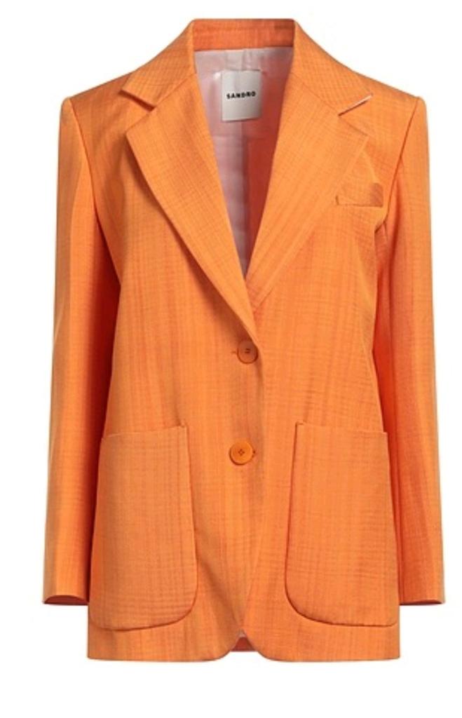 Sandro Nieuw zomer Blazer maat 34 oversized  €395, Ophalen of Verzenden, Nieuw, Maat 34 (XS) of kleiner, Oranje