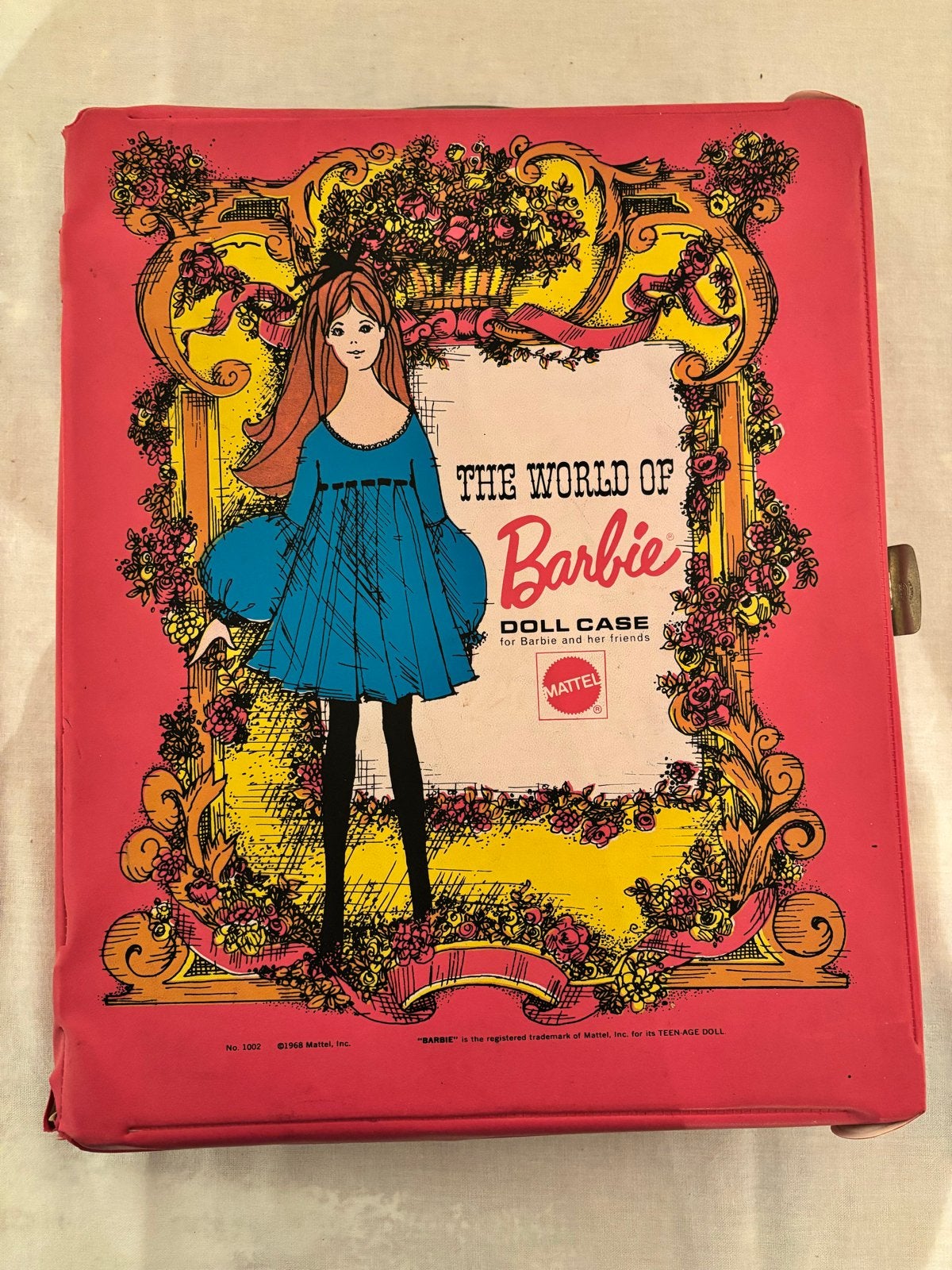 Vintage Barbie poppenkoffer uit 1968 - The World of Barbie, Ophalen of Verzenden, Gebruikt, Barbie