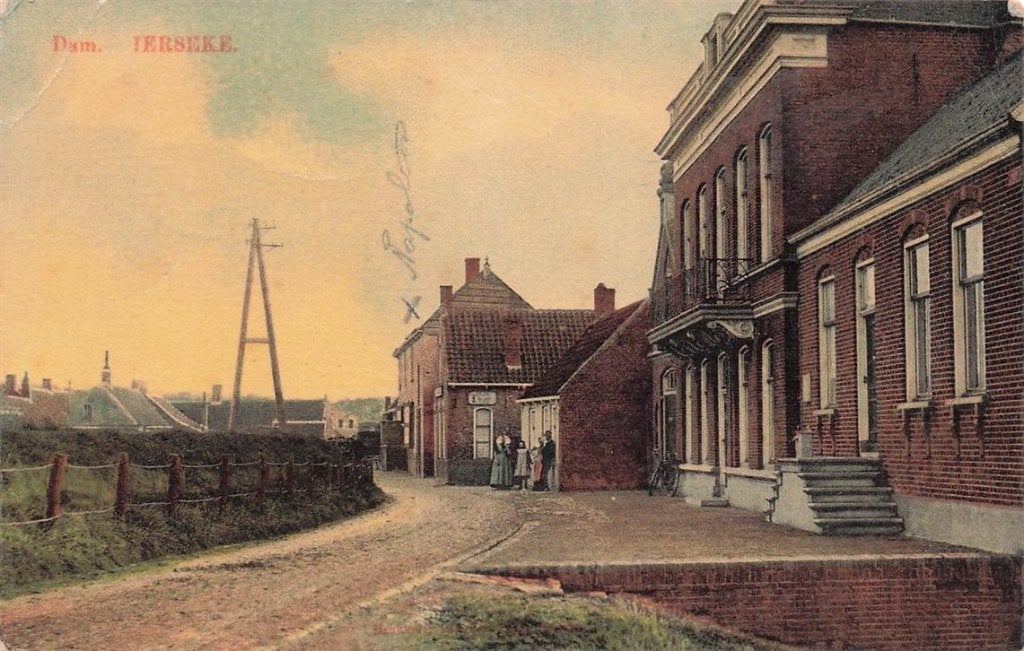703-323-017 Dam Yerseke, Verzamelen, Ophalen of Verzenden, Voor 1920, Zeeland
