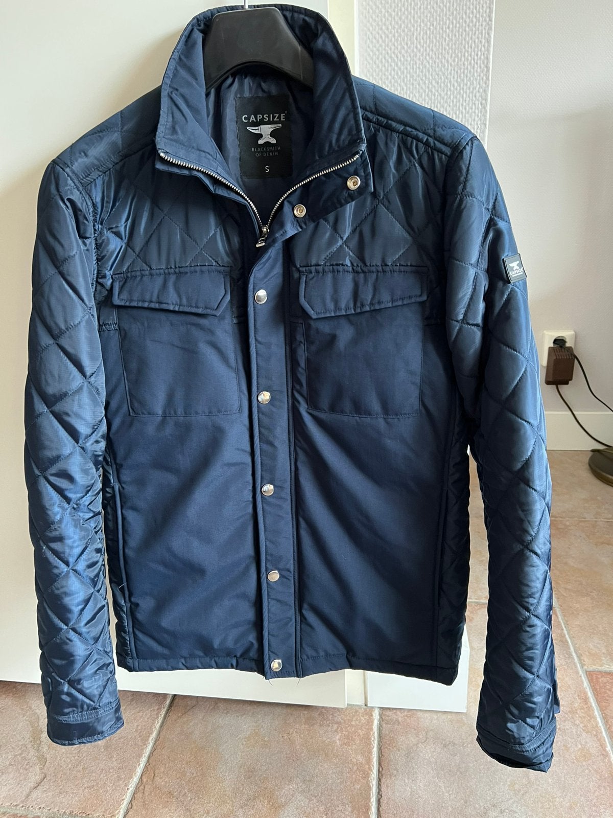 Tussendoor jas maat s blauw, Kleding | Heren, Ophalen of Verzenden, Gedragen, Blauw