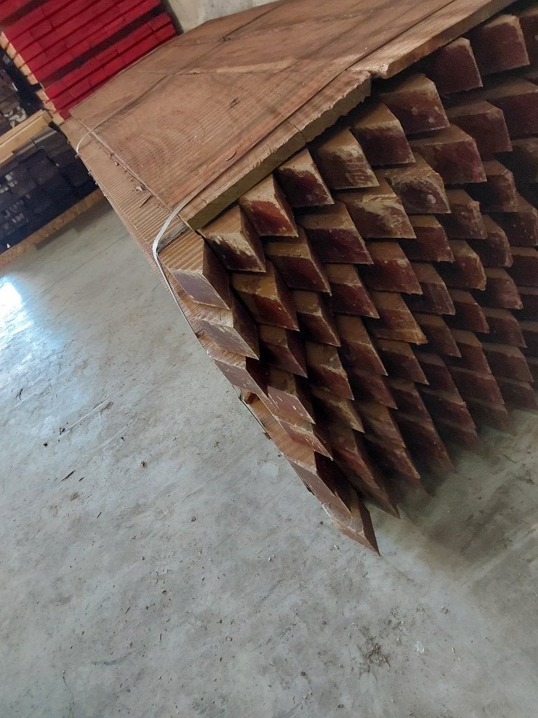 azobe 70x70x2,75m prijs 18 euro per stuk, Ophalen, Palen, Nieuw, Hardhout