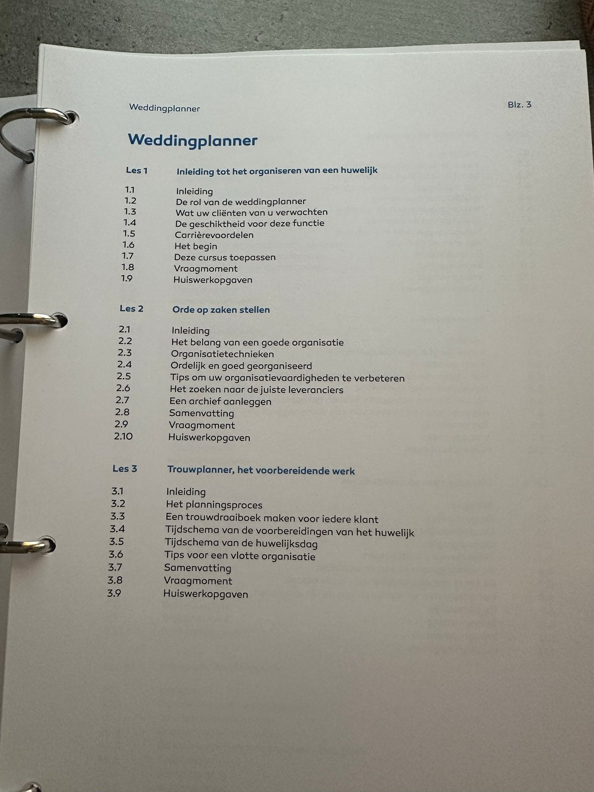 Cursusmap Weddingplanner - NHA, Boeken, Ophalen of Verzenden, Nieuw, Niet van toepassing