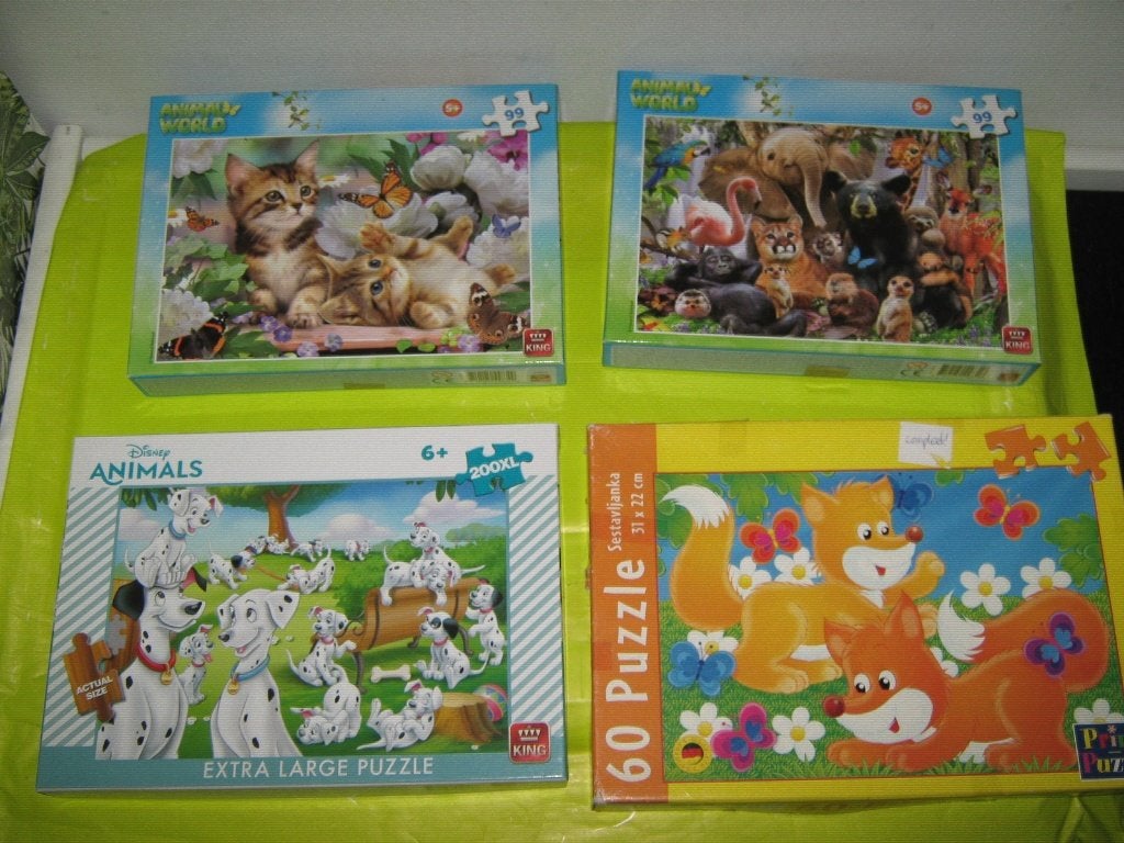 DIEREN PUZZELS €0,25 PER STUK! OPBRENGST VOEDSELBANK!, Ophalen, Meer dan 50 stukjes, Gebruikt