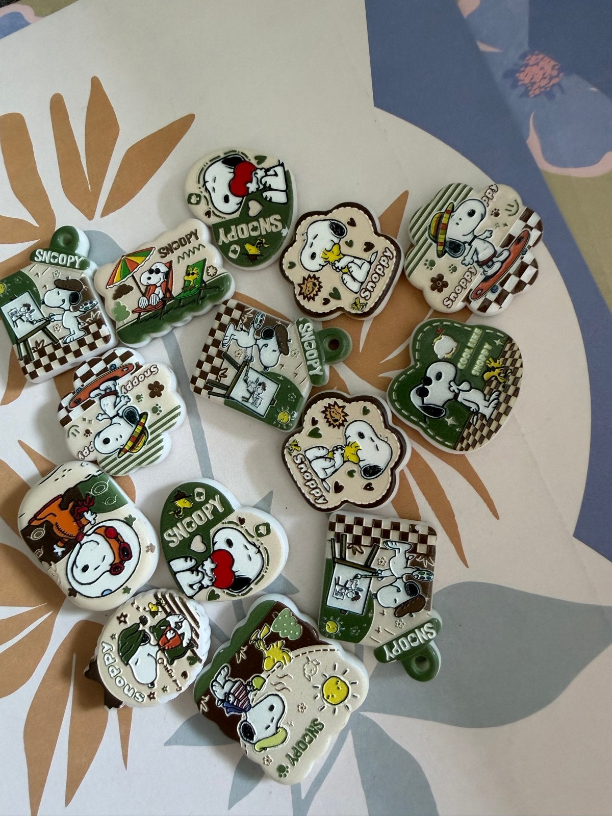 Leuke Snoopy kralen 14 stuks, Ophalen of Verzenden, Kraal