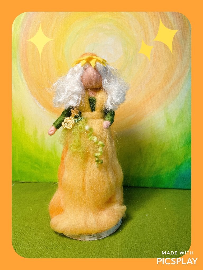 De zomerfee Sunnya., Ophalen of Verzenden, Nieuw, Figuurtje(s), Wolvilt