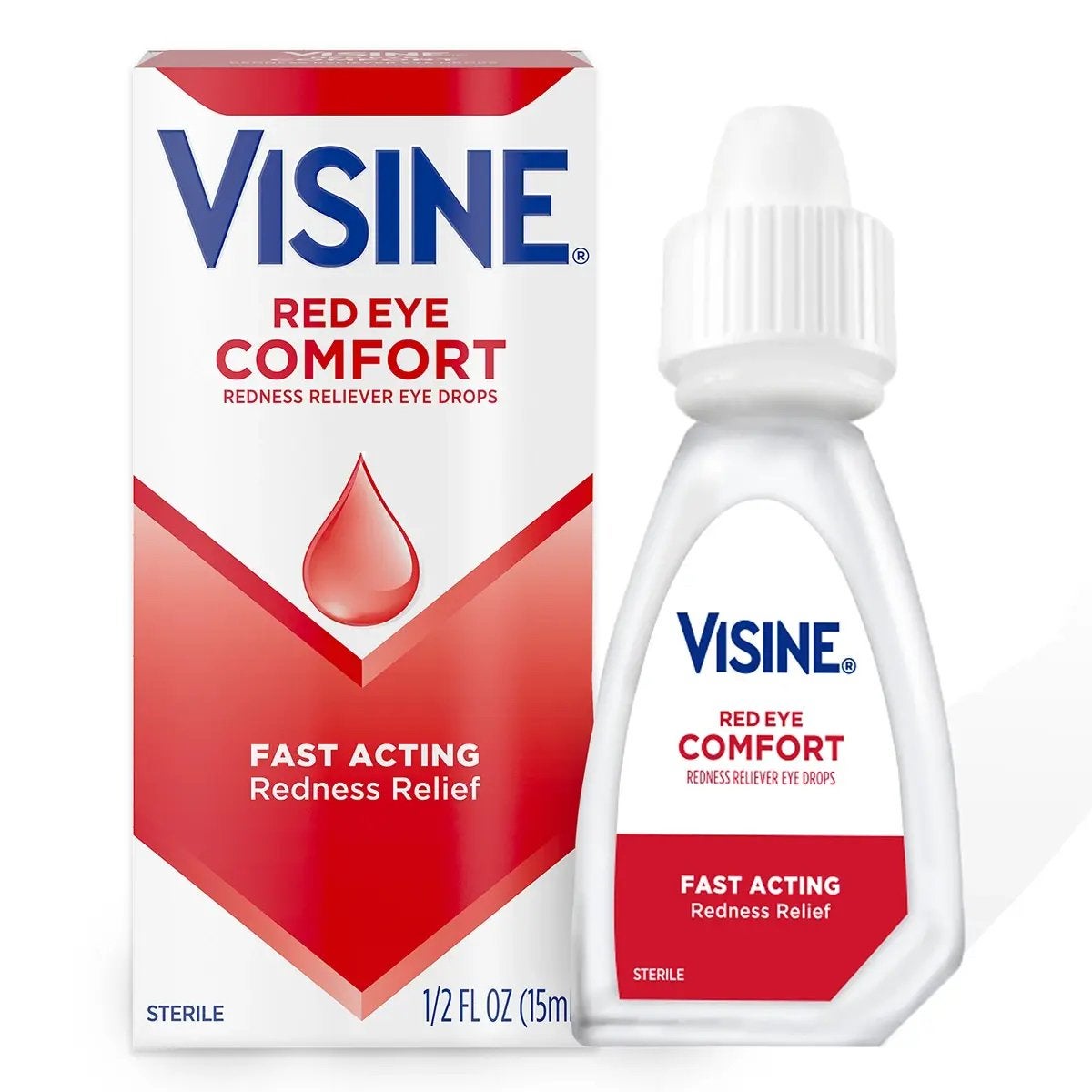 Visine Red Eye Comfort Oogdruppels 15 ml, Sport en Fitness, Gezondheidsproducten en Wellness, Ophalen of Verzenden, Nieuw, Overige typen