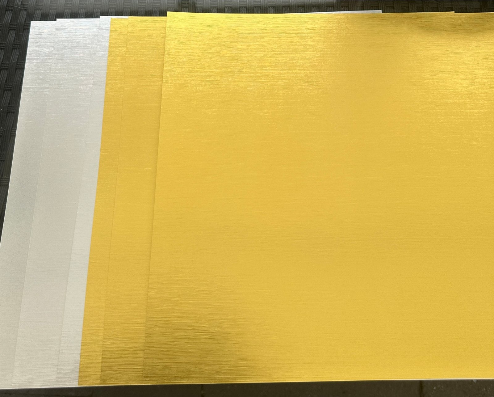 Goud en zilver Brushed foil StampinUp!, Nieuw, Meerkleurig, Ophalen of Verzenden, Papier of Karton
