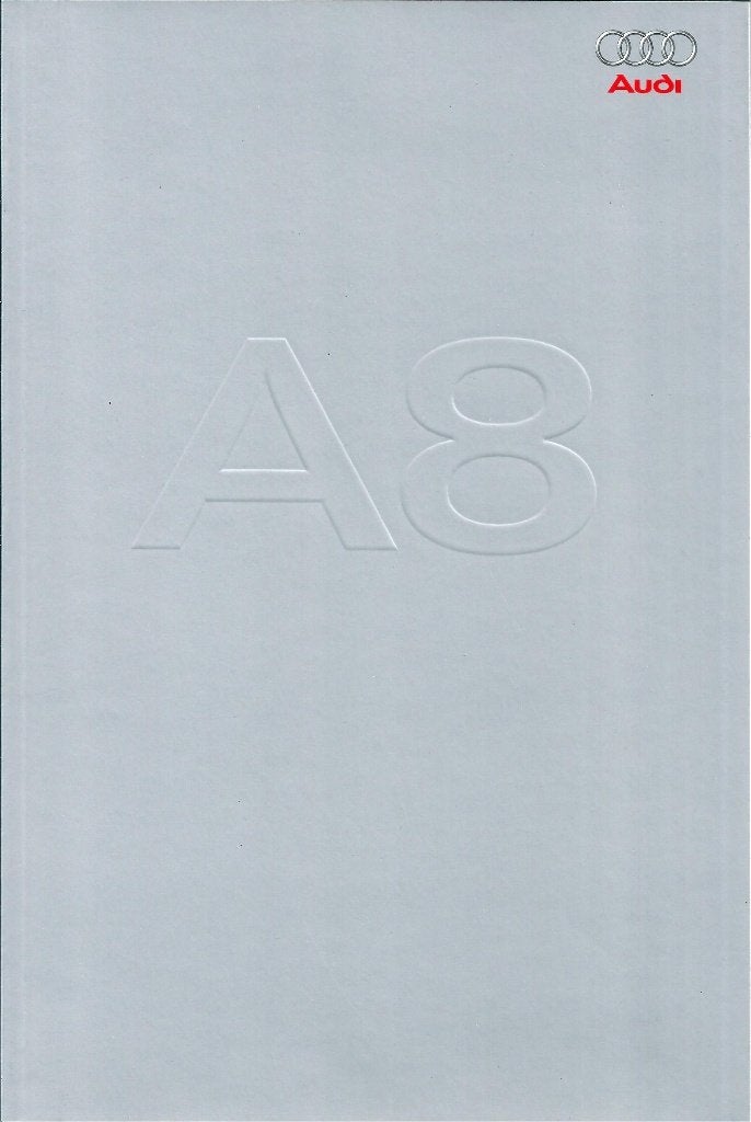 Brochure Audi A8 2003, Ophalen of Verzenden, Gelezen, Audi