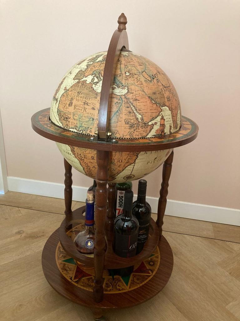 Prachtige ZOFFOLI BAR GLOBE / minibar / wereldbol, Ophalen, Gebruikt