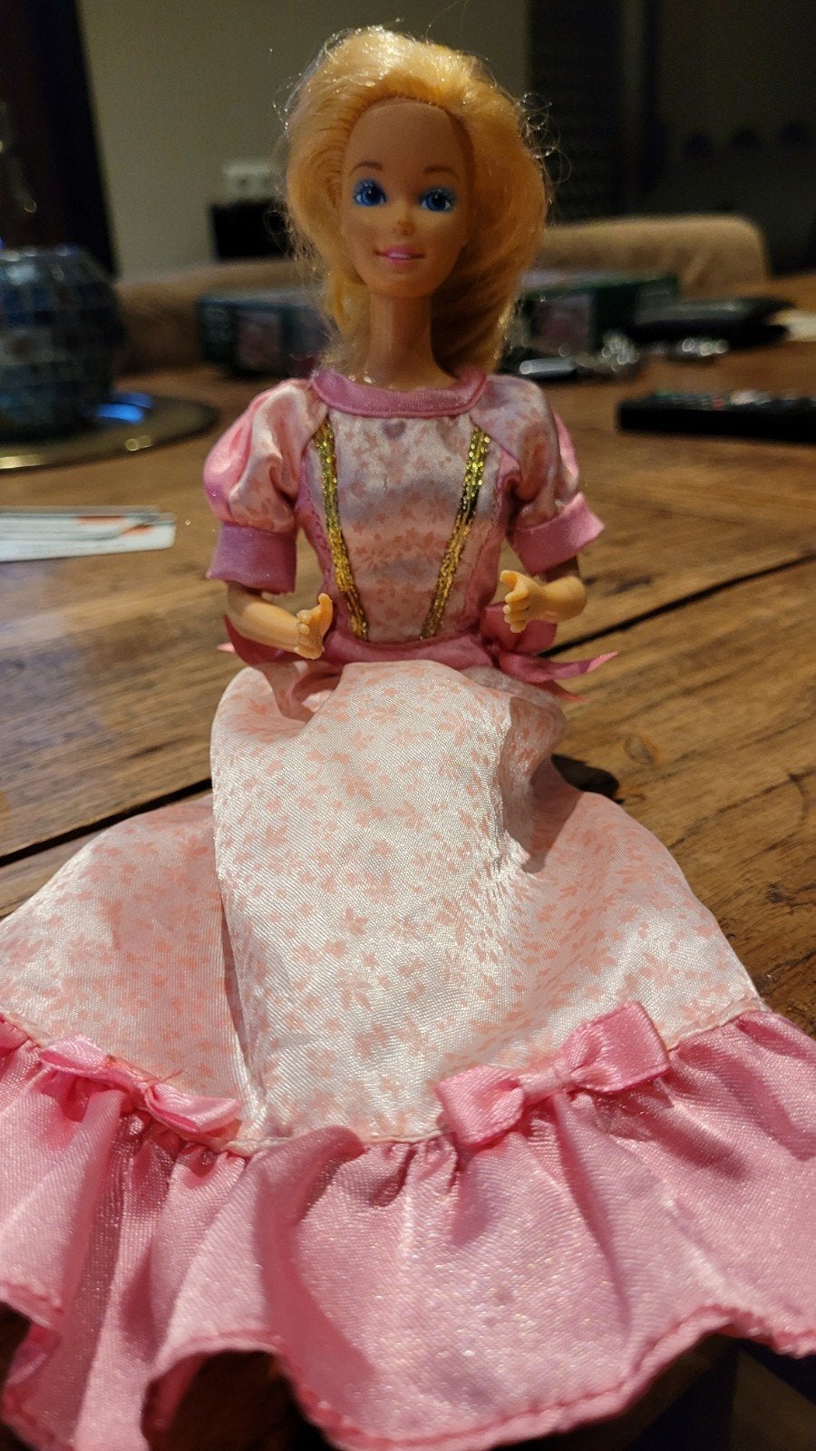 Vintage Barbie pop 1966 taiwan met beweegbare ledematen, Ophalen of Verzenden, Gebruikt, Barbie
