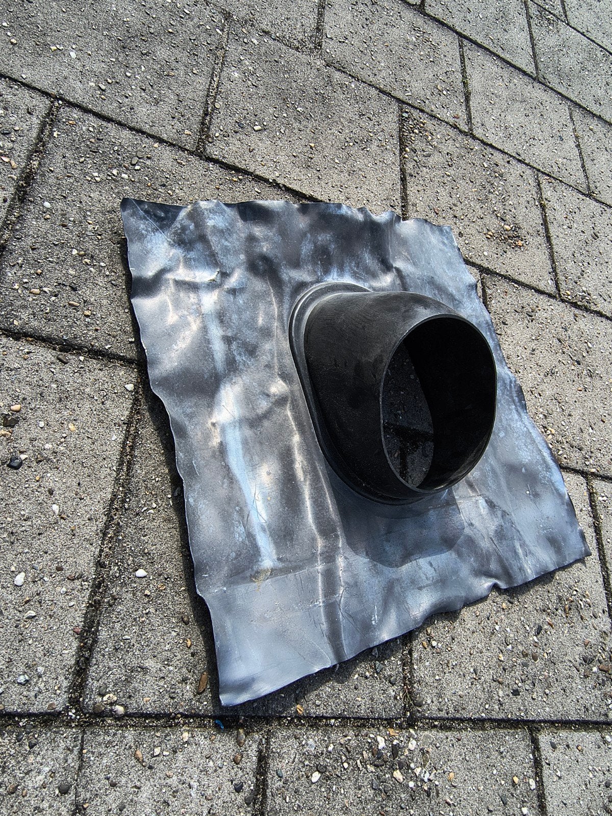 Dakdoorvoer loodslab 50x60 cm, Ophalen, Gebruikt