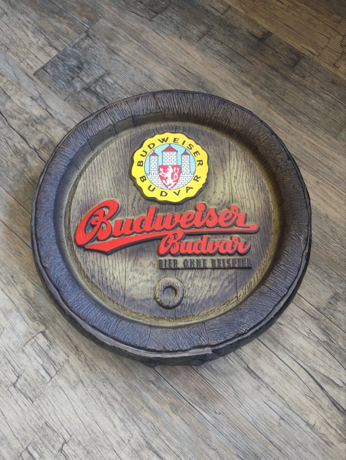Budweiser bier reclamebord, Ophalen of Verzenden, Nieuw, Reclamebord, Plaat of Schild, Overige merken