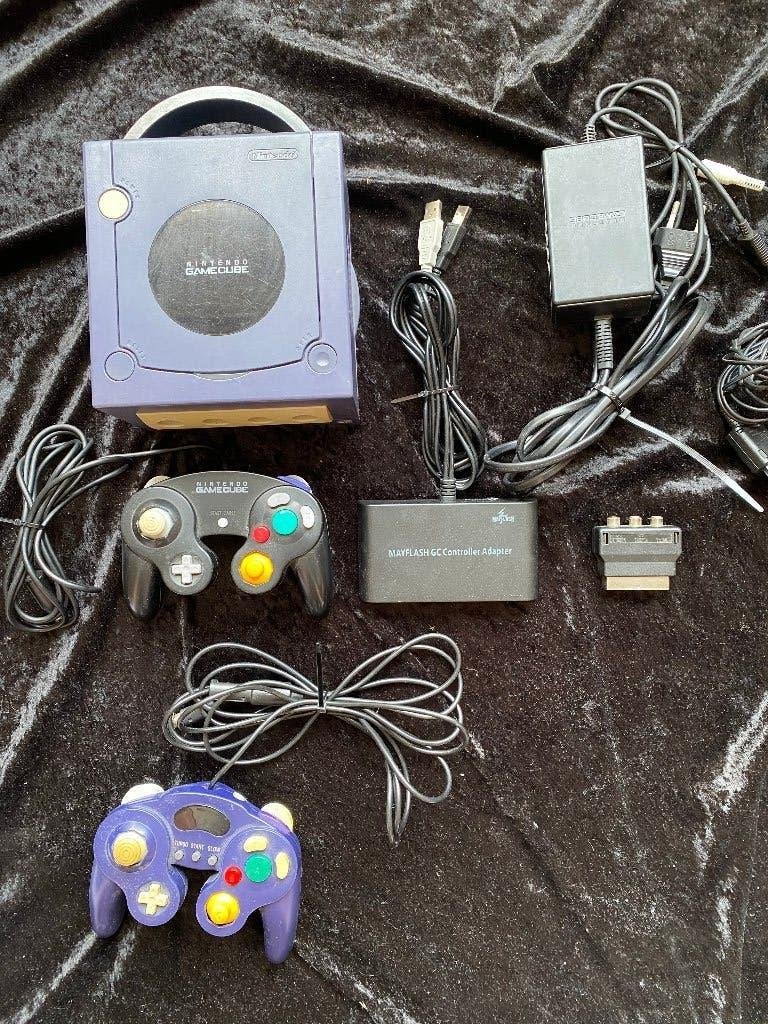 Nintendo Gamecube Paars, Spelcomputers en Games, Spelcomputers | Nintendo GameCube, Ophalen of Verzenden, Zo goed als nieuw, Paars